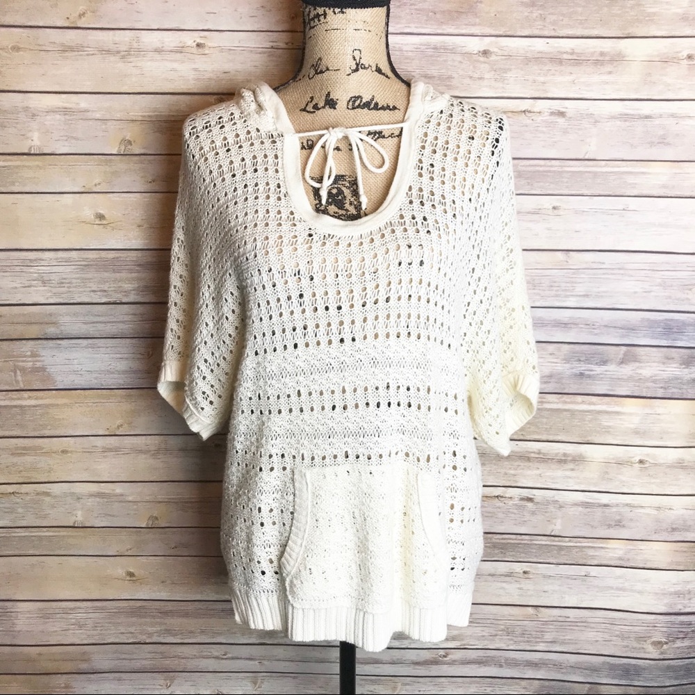 AMERICAN EAGLE OUTFITTERS Hooded Knit Top, size L